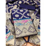 Printed Banarasi Silk Salwar Suit Material