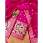 Banarasi Silk Unstitched Salwar Suit