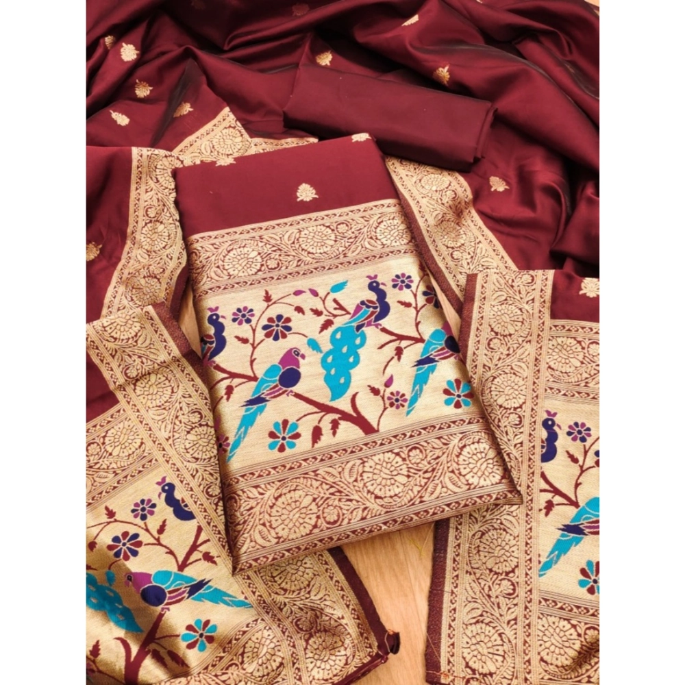54537455350_24f59aae56_o_d-1000x1000-1.webp Maroon Banarasi Silk Salwar Suit Material