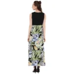 Generic Women's Rayon Floral Round Neck Sleeveless Dress (Multicolor) - Image 4
