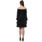 Black Off Shoulder Dress - Angle 4