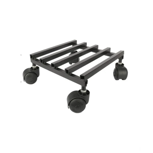 Generic Iron Wheel Pot Stand For Planters Square Shape Stand