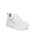 Generic Women's Casual Mesh Printed Lace-Ups Shoes (White) - Image 5