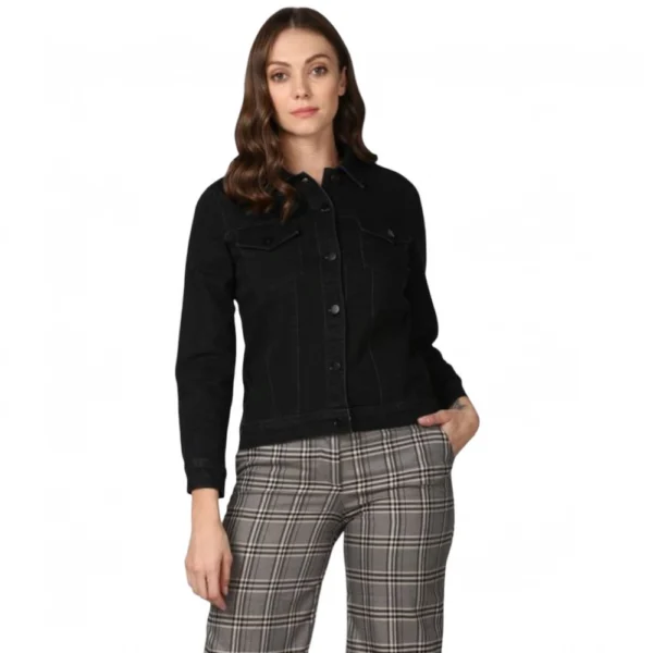 Women's Black Denim Jacket