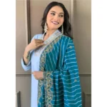 Roman Silk Kurti Set - Angle 3