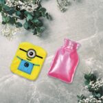 Minions Small Hot Water Bag – Pain Relief for Neck, Shoulder, Hands & Feet (1 Pc) - Neckline Detail by Nari Haat, I...