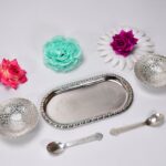 Silver-Plated Brass Bowl & Spoon Set with Velvet Gift Box - Image 8