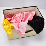 Foldable Cotton Linen Storage Box – Multi-Room Organizer with Lid & Handles - Sleeve Design by Nari Haat, Indian et...