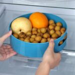 360° Rotating Kitchen Organizer Trolley for Storage - Turntable Tray with Brown Box - Full Detail by Nari Haat, Indi...