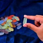 Glass Gem Stone, Flat Round Marbles Pebbles for Vase Fillers, Attractive pebbles for Aquarium Fish Tank. - Neckline D...