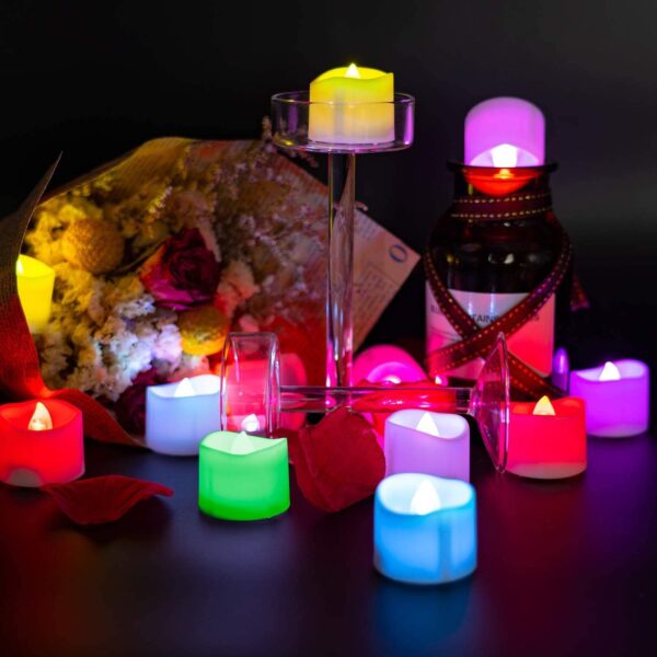 1PC Festival Decorative LED Tealight Candles – Battery Operated for Party & Diwali