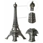 Antique 3D Eiffel Tower Statue - Metal Paris Landmark Decorative Showpiece - Closeup Embroidery by Nari Haat, Indian ...