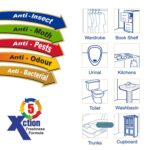 World Air freshener Flowers Block for Bathroom and Toilet - Back View by Nari Haat, Indian ethnic wear, women clothin...