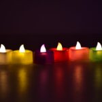 HEART LED FESTIVAL TEALIGHT WITH BATTERY OPERATE, Diwali ( 24PCS ) - Neckline Detail by Nari Haat, Indian ethnic wear...