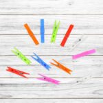 Multi Purpose Plastic Clothes Clips for Cloth Drying Clips (set of 144Pc) - Fabric Detail by Nari Haat, Indian ethnic...