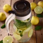 Oil Dispenser Stainless Steel with small nozzle 1000ml - Neckline Detail by Nari Haat, Indian ethnic wear, women clot...