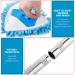 Rotatable Triangle Mop with Long Handle - Fabric Detail by Nari Haat, Indian ethnic wear, women clothing, designer suit