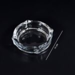 Brunswick Crystal Glass Ashtray for Home & Office - Sleeve Design by Nari Haat, Indian ethnic wear, women clothing, d...