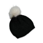 Men's and Women's Skull Slouchy Winter Woolen Knitted Black Inside Fur Beanie Cap - Back View by Nari Haat, Indian et...