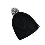 Men's and Women's Skull Slouchy Winter Woolen Knitted Black Inside Fur Beanie Cap. - Back View by Nari Haat, Indian e...
