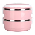 Doraemon 2-Layer Lunch Box – Steel Tiffin Box for Home, Office & School Use - Sleeve Design by Nari Haat, Indian et...