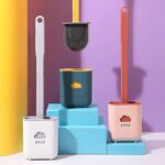 Silicone Toilet Brush with Holder (Without Box) - Full Detail by Nari Haat, Indian ethnic wear, women clothing, desig...