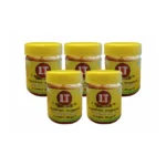 Pack of 5 small jars of Red Lemon Pickle