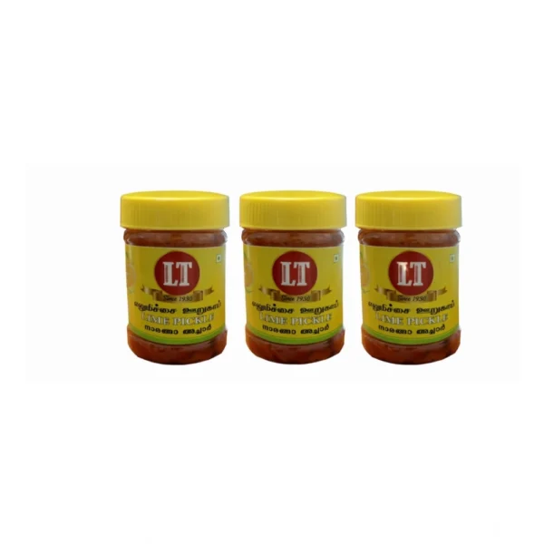 Pack of 3 small jars of Red Lemon Pickle
