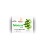 Pack of 2 Harsha Naturals Neem bathing soap bars, green color