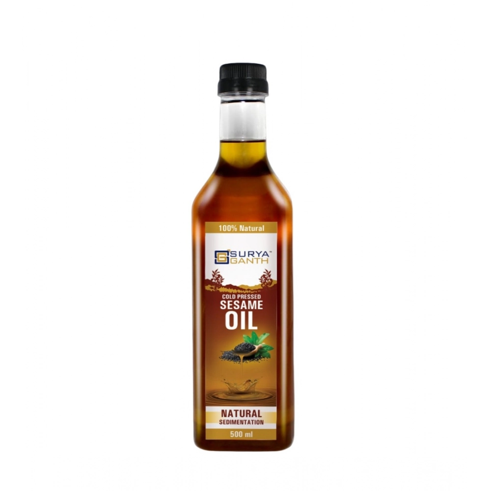 Surya Ganth Cold Pressed Sesame Oil bottle