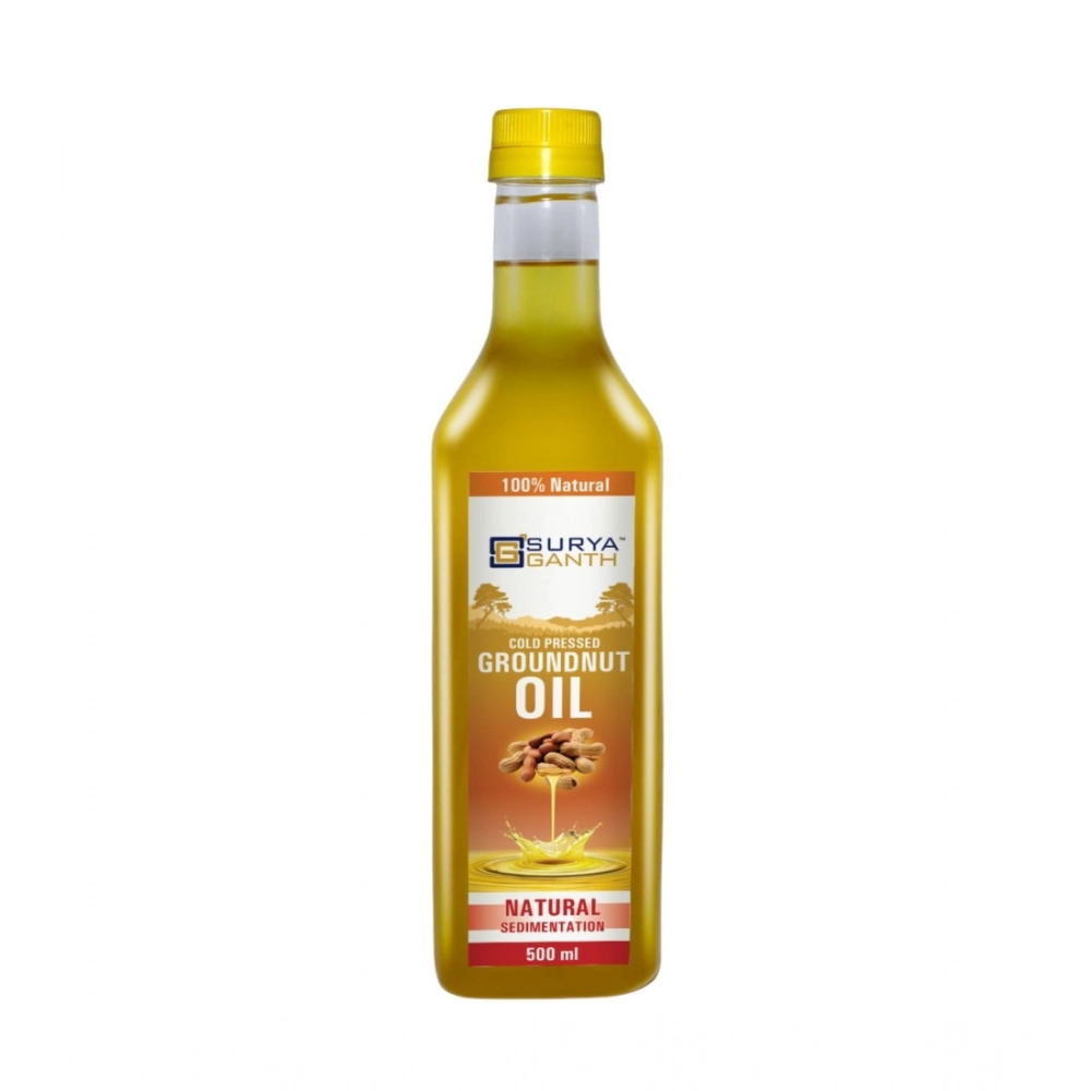 Surya Ganth Cold Pressed Groundnut Oil bottle