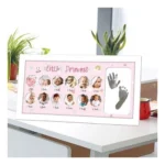 Generic Acrylic Footprint Hand Printbaby Photo Frame Ink Pad Photo Frame (Multicolor) - Image 2