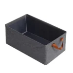 Generic Polypropylene The Foldable Cloth Organizer Box With Handle (Multicolor)