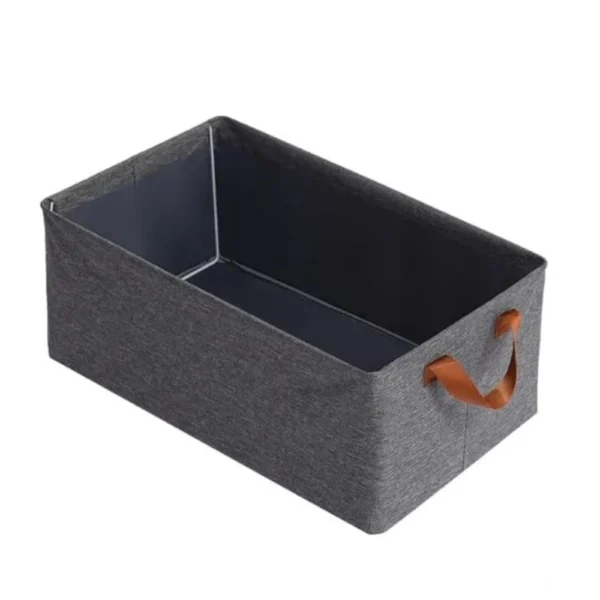 Generic Polypropylene The Foldable Cloth Organizer Box With Handle (Multicolor)