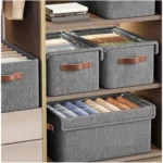 Generic Polypropylene Foldable Storage Bag With Lid  (Multicolor) - Image 2