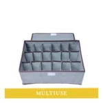 Generic Polypropylene 3 Divider Storage Box (Multicolor) - Image 3