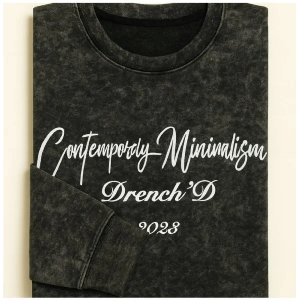 Generic Men's Cotton Acid wash T-shirt (Grey)