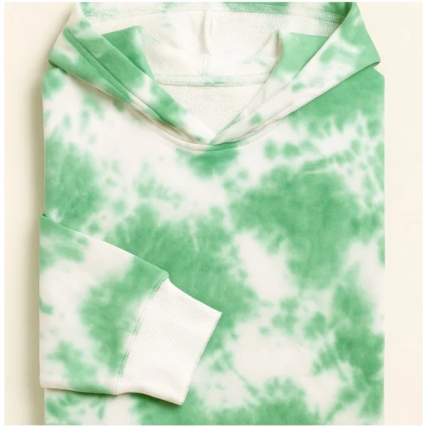 Generic Men's Cotton Tie & dye Hoodie (Green)