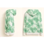 Generic Men's Cotton Tie & dye Hoodie (Green) - Image 3