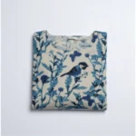 Generic Women's Cotton Printed Kurti (Blue)