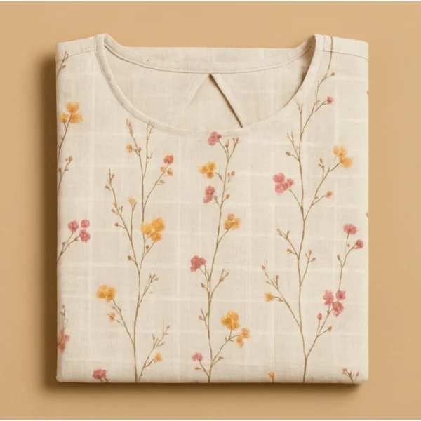 Generic Women's Cotton Printed Kurti (Multicolor)