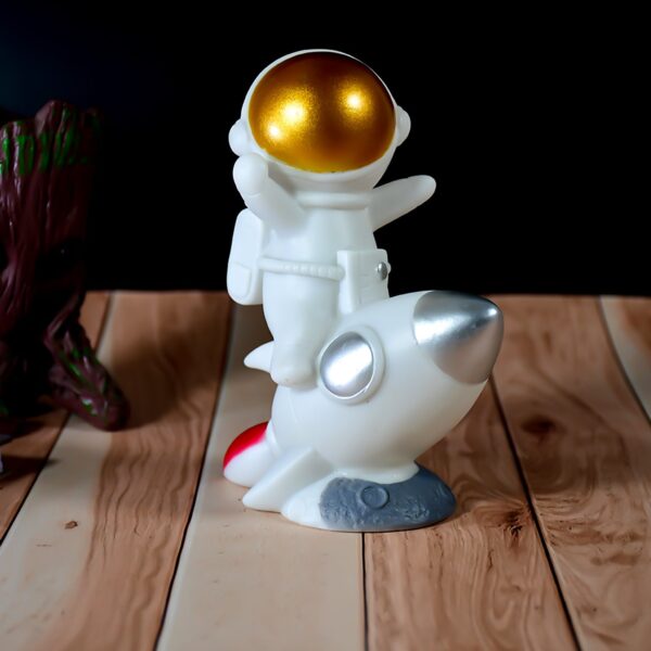 Space Astronaut Figurines Resin Mini Model Home Decor DIY Desktop Ornament Miniatures - Front View by Nari Haat, Indi...