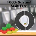 Urinal Deodorizing Blocks - 6-Piece Fragrance Cubes for Bathroom & Toilet Freshening - Neckline Detail by Nari Haat, ...