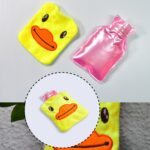 Yellow Duck Hot Water Bag for Pain Relief & Warmth with Cover - Fabric Detail by Nari Haat, Indian ethnic wear, women...