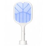 Rechargeable Mosquito Killer Racket with UV Light & USB Charging Base - Sleeve Design by Nari Haat, Indian ethnic wea...