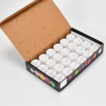 Pink Flameless LED Tealights Smokeless Decorative Candles LED Tea Light Pack of 24 - Back View by Nari Haat, Indian e...