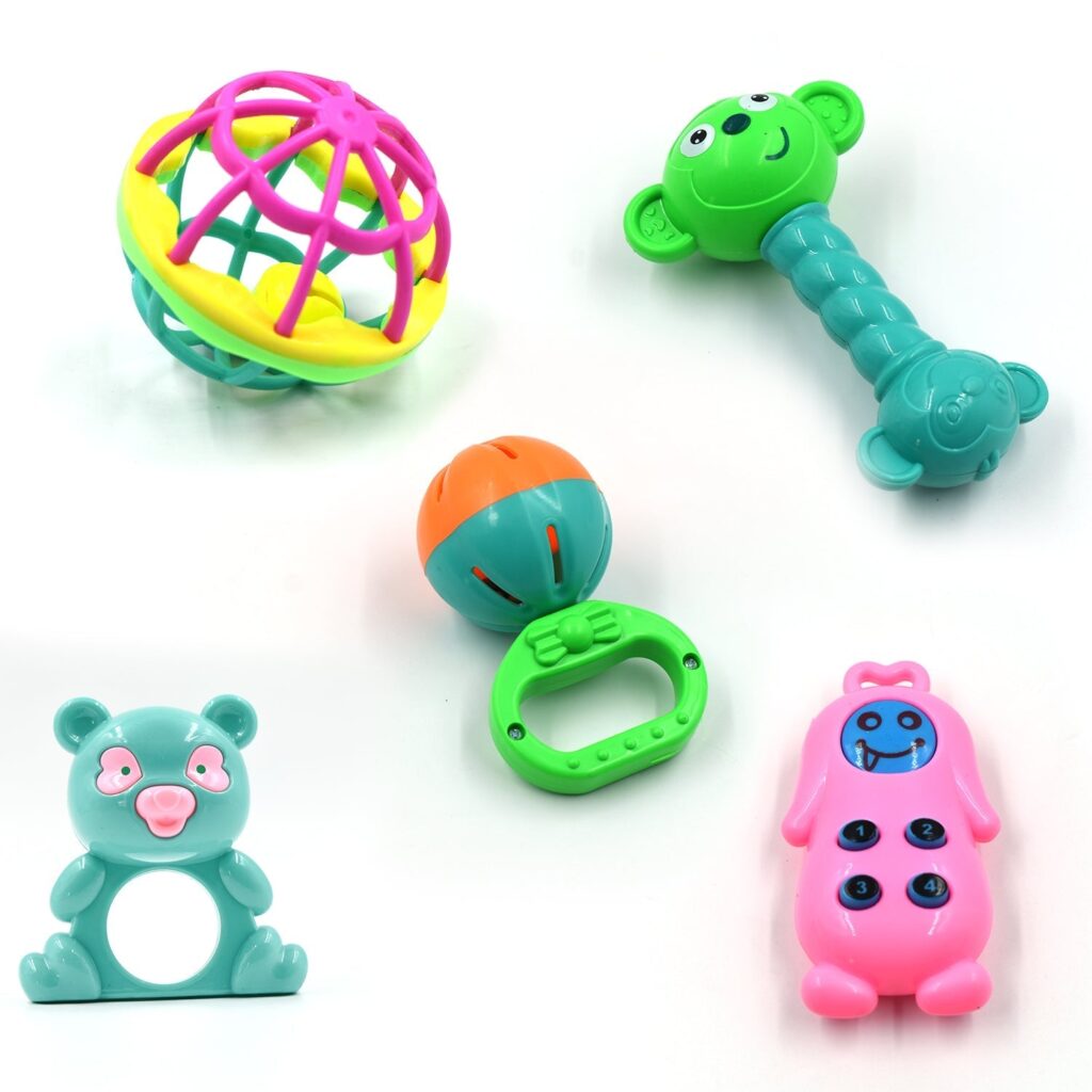 Colorful Baby Rattle Toy Set