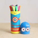 Minions Sketch Pen Set with Attractive Designed Case (Pack of 12) - Full Detail by Nari Haat, Indian ethnic wear, wom...