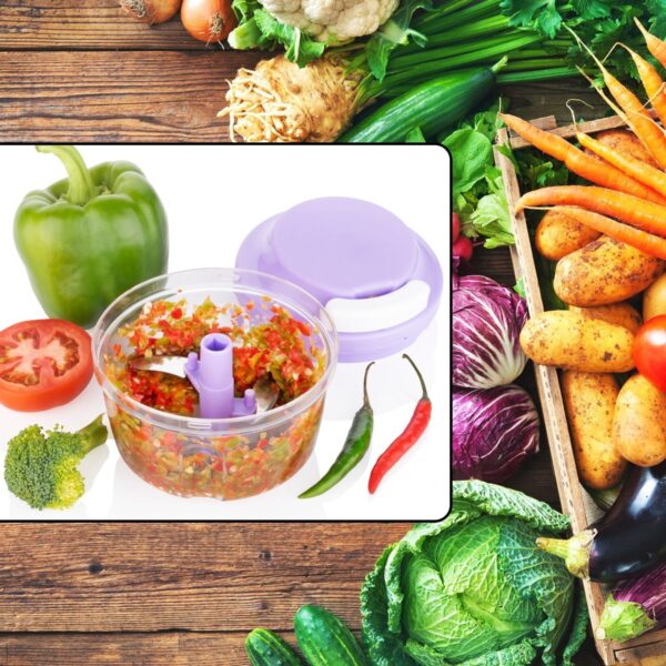 Quick 2in1 Chopper and Slicer Used Widely for chopping and Slicing of Fruits