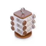 Ganesh 12-Jar Revolving Spice Rack Masala Box - Back View by Nari Haat, Indian ethnic wear, women clothing, designer ...